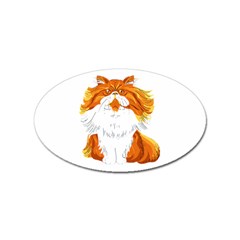 Persian Cat T-shirtwhite Look Calm Persian Cat 06 T-shirt Sticker Oval (10 Pack) by EnriqueJohnson