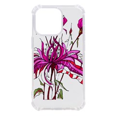 Flowers Illustration T- Shirtflowers T- Shirt Iphone 13 Pro Tpu Uv Print Case