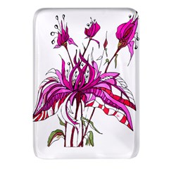 Flowers Illustration T- Shirtflowers T- Shirt Rectangular Glass Fridge Magnet (4 Pack) by ZUXUMI