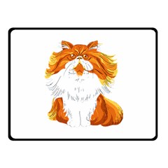 Persian Cat T-shirtwhite Look Calm Persian Cat 06 T-shirt Fleece Blanket (small) by EnriqueJohnson