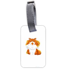 Persian Cat T-shirtwhite Look Calm Persian Cat 06 T-shirt Luggage Tag (one Side) by EnriqueJohnson