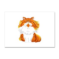 Persian Cat T-shirtwhite Look Calm Persian Cat 06 T-shirt Crystal Sticker (a4) by EnriqueJohnson