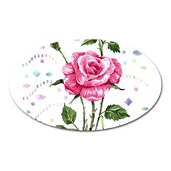 Flowers Lover T- Shirtflowers T- Shirt Oval Magnet by ZUXUMI