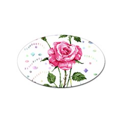 Flowers Lover T- Shirtflowers T- Shirt Sticker Oval (10 Pack) by ZUXUMI