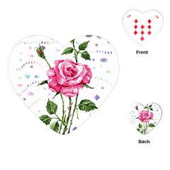 Flowers Lover T- Shirtflowers T- Shirt Playing Cards Single Design (heart) by ZUXUMI