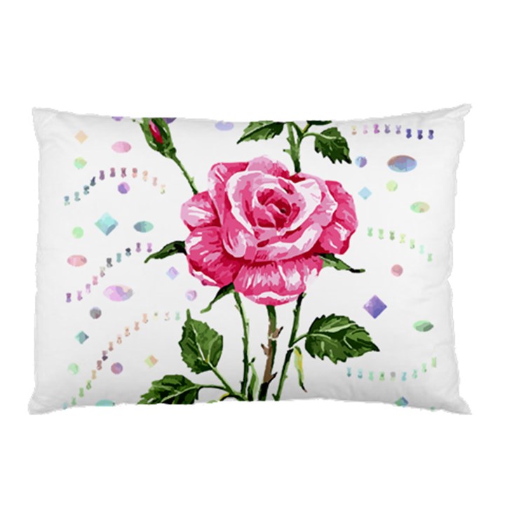 Flowers Lover T- Shirtflowers T- Shirt Pillow Case (Two Sides)