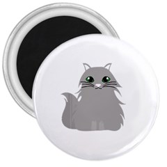 Persian Cat T-shirtwhite Look Calm Persian Cat 09 T-shirt (1) 3  Magnets by EnriqueJohnson