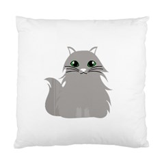 Persian Cat T-shirtwhite Look Calm Persian Cat 09 T-shirt (1) Standard Cushion Case (one Side) by EnriqueJohnson