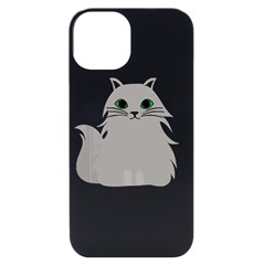 Persian Cat T-shirtwhite Look Calm Persian Cat 09 T-shirt (1) Iphone 14 Black Uv Print Case by EnriqueJohnson