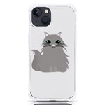 Persian Cat T-shirtwhite Look Calm Persian Cat 09 T-shirt (1) iPhone 13 TPU UV Print Case Front