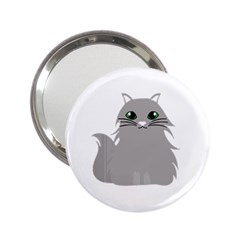 Persian Cat T-shirtwhite Look Calm Persian Cat 09 T-shirt 2 25  Handbag Mirrors by EnriqueJohnson