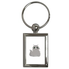 Persian Cat T-shirtwhite Look Calm Persian Cat 09 T-shirt Key Chain (rectangle) by EnriqueJohnson