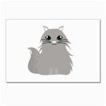 Persian Cat T-shirtwhite Look Calm Persian Cat 09 T-shirt Postcards 5  x 7  (Pkg of 10) Front