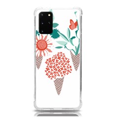 Flowers T- Shirt Midsummer I Scream Flower Cones    Print    Green Aqua And Orange Flowers Bouquets Samsung Galaxy S20plus 6 7 Inch Tpu Uv Case by ZUXUMI