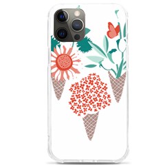 Flowers T- Shirt Midsummer I Scream Flower Cones    Print    Green Aqua And Orange Flowers Bouquets Iphone 12 Pro Max Tpu Uv Print Case by ZUXUMI