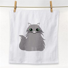 Persian Cat T-shirtwhite Look Calm Persian Cat 09 T-shirt Face Towel by EnriqueJohnson