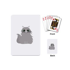 Persian Cat T-shirtwhite Look Calm Persian Cat 09 T-shirt Playing Cards Single Design (mini) by EnriqueJohnson