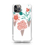 Flowers T- Shirt Midsummer I Scream Flower Cones    Print    Green Aqua And Orange Flowers Bouquets iPhone 11 Pro 5.8 Inch TPU UV Print Case Front