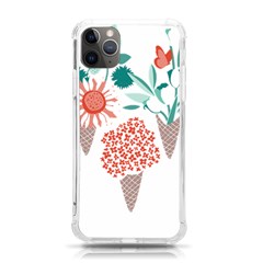 Flowers T- Shirt Midsummer I Scream Flower Cones    Print    Green Aqua And Orange Flowers Bouquets Iphone 11 Pro Max 6 5 Inch Tpu Uv Print Case by ZUXUMI