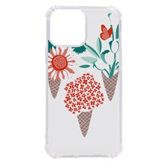 Flowers T- Shirt Midsummer I Scream Flower Cones    Print    Green Aqua And Orange Flowers Bouquets Iphone 13 Pro Max Tpu Uv Print Case by ZUXUMI