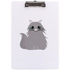 Persian Cat T-shirtwhite Look Calm Persian Cat 09 T-shirt A4 Acrylic Clipboard by EnriqueJohnson