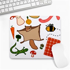 Forest Friends T- Shirt Cottage Friends Post 2 T- Shirt Large Mousepad by ZUXUMI