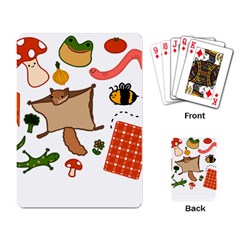 Forest Friends T- Shirt Cottage Friends Post 2 T- Shirt Playing Cards Single Design (rectangle) by ZUXUMI