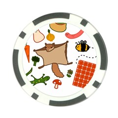 Forest Friends T- Shirt Cottage Friends Post 2 T- Shirt Poker Chip Card Guard by ZUXUMI