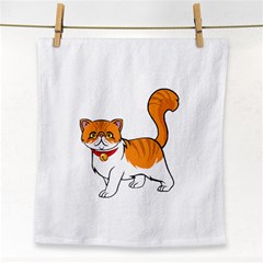 Persian Cat T-shirtwhite Look Calm Persian Cat 19 T-shirt (1) Face Towel by EnriqueJohnson