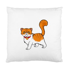 Persian Cat T-shirtwhite Look Calm Persian Cat 19 T-shirt (1) Standard Cushion Case (one Side) by EnriqueJohnson