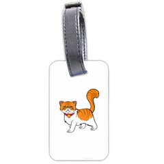 Persian Cat T-shirtwhite Look Calm Persian Cat 19 T-shirt (1) Luggage Tag (two Sides) by EnriqueJohnson