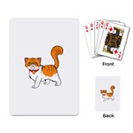 Persian Cat T-shirtwhite Look Calm Persian Cat 19 T-shirt Playing Cards Single Design (Rectangle) Back