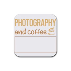 Photography T-shirtif It Involves Coffee Photography Photographer Camera T-shirt Rubber Coaster (square) by EnriqueJohnson