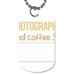 Photography T-shirtif It Involves Coffee Photography Photographer Camera T-shirt Dog Tag (One Side) Front