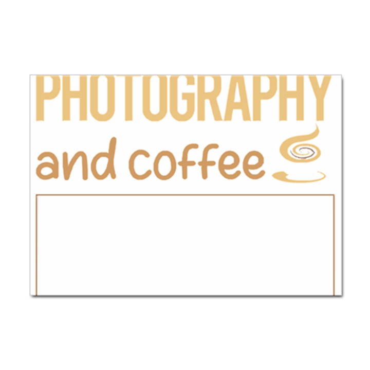 Photography T-shirtif It Involves Coffee Photography Photographer Camera T-shirt Sticker A4 (10 pack)