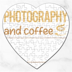 Photography T-shirtif It Involves Coffee Photography Photographer Camera T-shirt Jigsaw Puzzle (Heart)