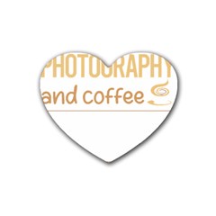 Photography T-shirtif It Involves Coffee Photography Photographer Camera T-shirt Rubber Heart Coaster (4 Pack) by EnriqueJohnson