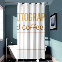 Photography T-shirtif It Involves Coffee Photography Photographer Camera T-shirt Shower Curtain 36  x 72  (Stall) 