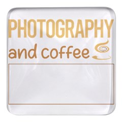 Photography T-shirtif It Involves Coffee Photography Photographer Camera T-shirt Square Glass Fridge Magnet (4 Pack) by EnriqueJohnson