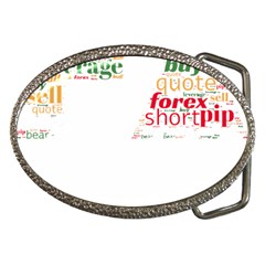 Forex Candlesticks Word Cloud T- Shirtforex Candlestics Word Cloud For Forex Traders T- Shirt Belt Buckles by ZUXUMI