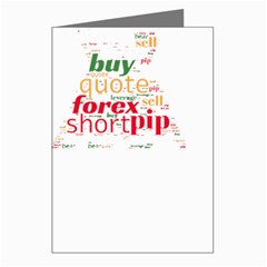 Forex Candlesticks Word Cloud T- Shirtforex Candlestics Word Cloud For Forex Traders T- Shirt Greeting Cards (pkg Of 8) by ZUXUMI