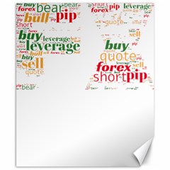 Forex Candlesticks Word Cloud T- Shirtforex Candlestics Word Cloud For Forex Traders T- Shirt Canvas 8  X 10  by ZUXUMI