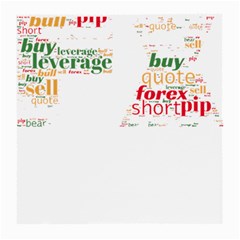 Forex Candlesticks Word Cloud T- Shirtforex Candlestics Word Cloud For Forex Traders T- Shirt Medium Glasses Cloth (2 Sides) by ZUXUMI