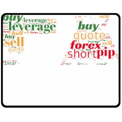 Forex Candlesticks Word Cloud T- Shirtforex Candlestics Word Cloud For Forex Traders T- Shirt Fleece Blanket (medium) by ZUXUMI