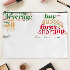 Forex Candlesticks Word Cloud T- Shirtforex Candlestics Word Cloud For Forex Traders T- Shirt Cosmetic Bag (xxxl) by ZUXUMI