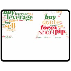 Forex Candlesticks Word Cloud T- Shirtforex Candlestics Word Cloud For Forex Traders T- Shirt Two Sides Fleece Blanket (large) by ZUXUMI