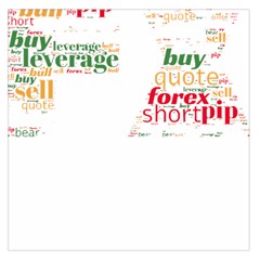 Forex Candlesticks Word Cloud T- Shirtforex Candlestics Word Cloud For Forex Traders T- Shirt Square Satin Scarf (36  X 36 ) by ZUXUMI