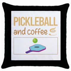 Pickleball T-shirtif It Involves Coffee Pickleball T-shirt Throw Pillow Case (black) by EnriqueJohnson