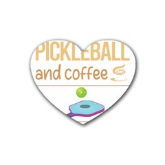 Pickleball T-shirtif It Involves Coffee Pickleball T-shirt Rubber Heart Coaster (4 Pack) by EnriqueJohnson