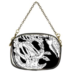 Fossil T- Shirt Armadillo Fossil X Inktober 22 - Black Design T- Shirt Chain Purse (two Sides) by ZUXUMI